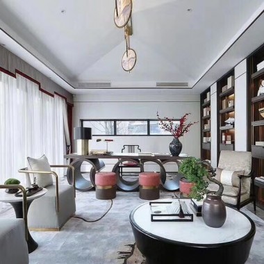 上海复地御西郊220平米三居室中式风格风格44万全包装修案例效果图4453.jpg