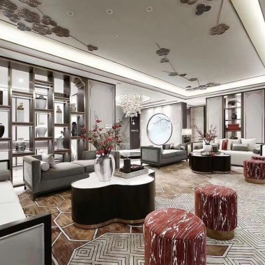 上海复地御西郊220平米三居室中式风格风格44万全包装修案例效果图4457.jpg