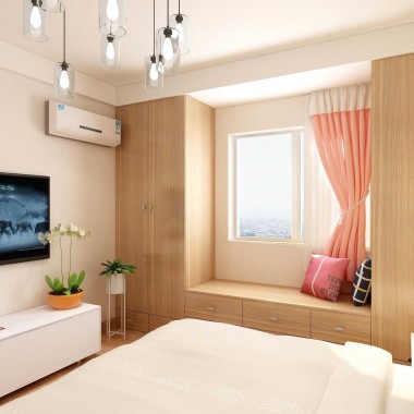 上海恒大御景湾87平米二居室北欧风格15万全包装修案例效果图4577.jpg