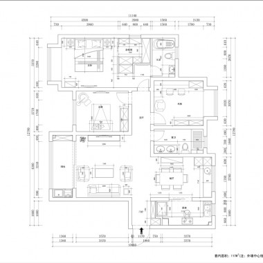 上海恒盛豪庭135平米三居室美式风格风格22万全包装修案例效果图4794.jpg