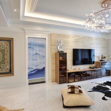 上海淮海晶华220平米三居室混搭风格风格28万全包装修案例效果图4415.jpg