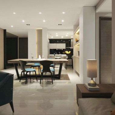 上海建德国际公寓119.8平米三居室北欧风格8.5万半包装修案例效果图7025.jpg