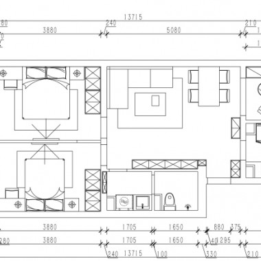 北京北苑家园紫绶园78平米二居室现代风格9万全包装修案例效果图20.jpg