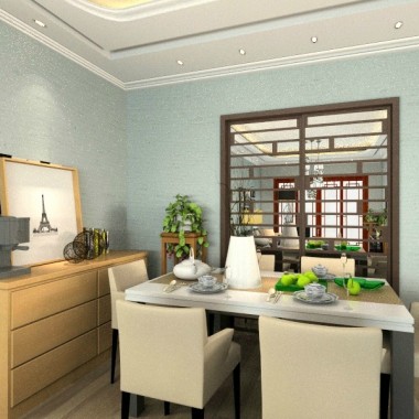 北京碧桂园九龙湾105平米三居室中式风格风格8万全包装修案例效果图594.jpg