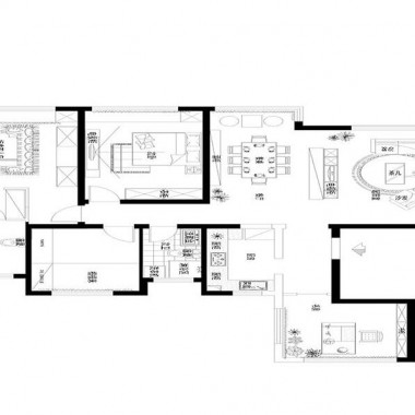北京昌平园墅148平米三居室现代简约风格19.2万全包装修案例效果图3183.jpg