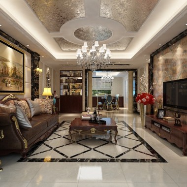 北京朝廷公寓180平米四居室简欧风格风格15万半包装修案例效果图96.jpg