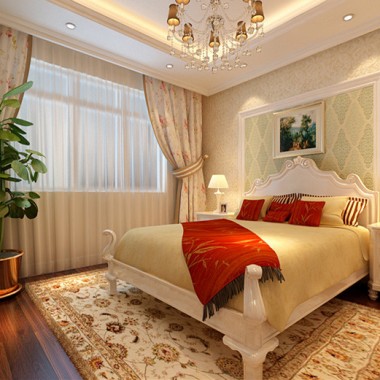 北京东坝福园157平米三居室简欧风格风格13万全包装修案例效果图3360.jpg