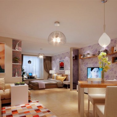 北京菲特空间61.3平米一居室现代简约风格5万全包装修案例效果图958.jpg