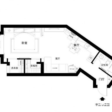 北京菲特空间61.3平米一居室现代简约风格5万全包装修案例效果图970.jpg