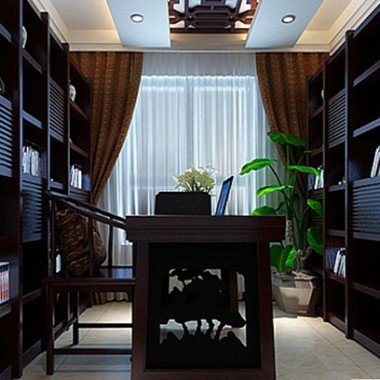 北京府前官邸140平米三居室中式风格风格12万全包装修案例效果图976.jpg