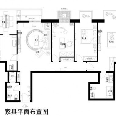 北京观湖国际174.4平米二居室现代简约风格19万全包装修案例效果图3538.jpg