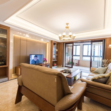 上海康泰新城115.3平米三居室中式风格8.9万半包装修案例效果图7591.jpg