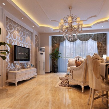 北京华典家园95平米二居室简欧风格风格8万全包装修案例效果图3532.jpg