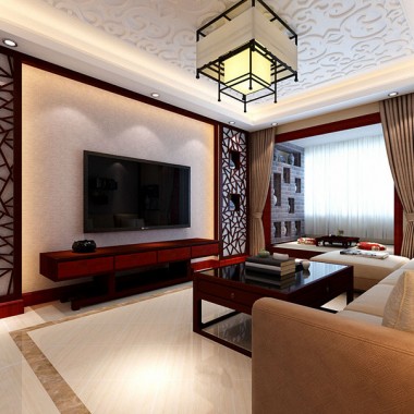 北京国美第一城140平米三居室新中式风格风格19.4万全包装修案例效果图706.jpg