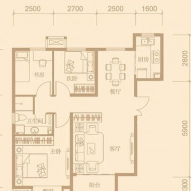 北京合景领峰140平米三居室现代简约风格30万全包装修案例效果图2463.jpg