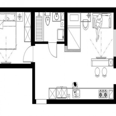 北京合生世界村70.2平米一居室现代简约风格2万半包装修案例效果图3361.jpg