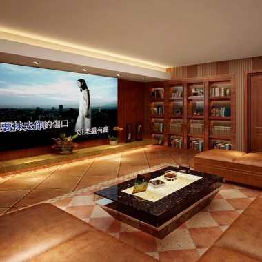 北京华银（天鹅湖）国际生态城350平米四居室美式田园风格风格37万全包装修案例效果图3349.jpg