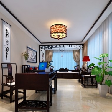 北京怀柔东关一区185平米三居室中式风格风格20万全包装修案例效果图1031.jpg