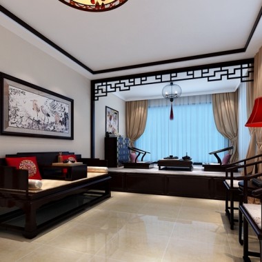 北京怀柔东关一区185平米三居室中式风格风格20万全包装修案例效果图1040.jpg
