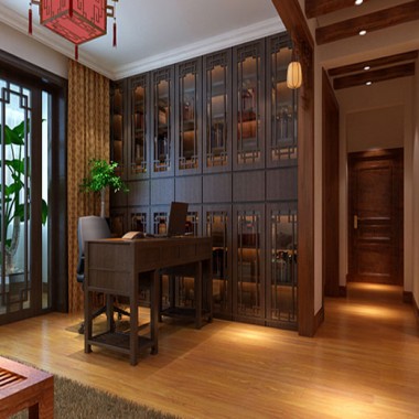 北京吉利家园145.9平米三居室中式风格风格20万全包装修案例效果图1934.jpg
