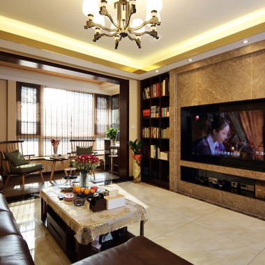 上海绿洲香岛180平米三居室现代风格18.5万半包装修案例效果图5998.jpg