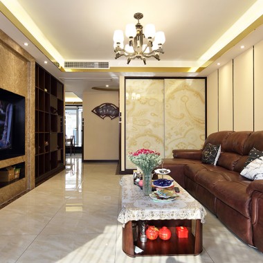 上海绿洲香岛180平米三居室现代风格18.5万半包装修案例效果图6008.jpg