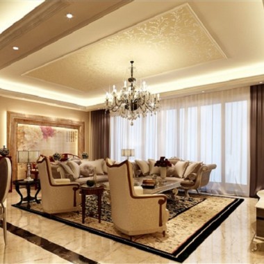 北京江南府200平米三居室简欧风格风格21万全包装修案例效果图1427.jpg