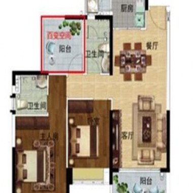 北京华远西103平米三居室现代简约风格15万全包装修案例效果图2616.jpg