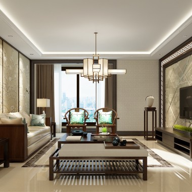 北京金泰城丽湾139平米三居室中式古典风格9万清包装修案例效果图764.jpg