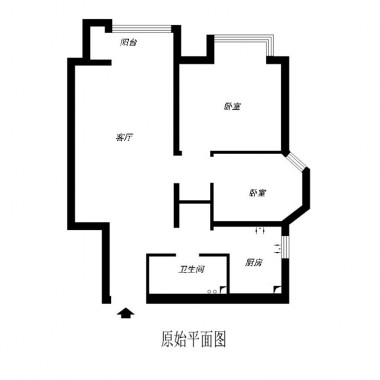 北京首开国风美仑80平米二居室田园风格风格7.2万全包装修案例效果图2008.jpg