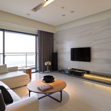 上海浅水湾恺悦名城140平米三居室现代简约风格28万全包装修案例效果图5360.jpg