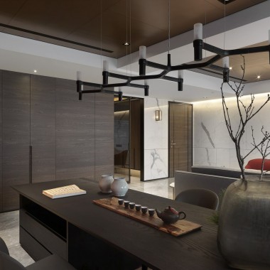 上海曲阳豪庭一期139平米三居室现代风格9.9万半包装修案例效果图5296.jpg