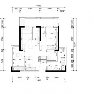 上海仁恒森兰雅苑92平米二居室北欧风格6.6万半包装修案例效果图8213.jpg