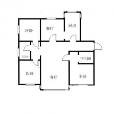 上海三泉家园121平米三居室现代简约风格11.6万全包装修案例效果图4631.jpg