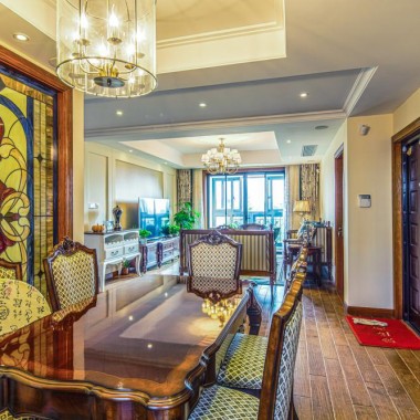 上海尚海湾豪庭144.8平米三居室简欧风格风格28万全包装修案例效果图5930.jpg