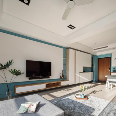 上海泰欣嘉园122.4平米三居室北欧风格8.7万半包装修案例效果图6007.jpg