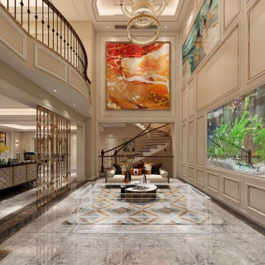 上海汤臣一品285平米三居室美式风格57万全包装修案例效果图4475.jpg