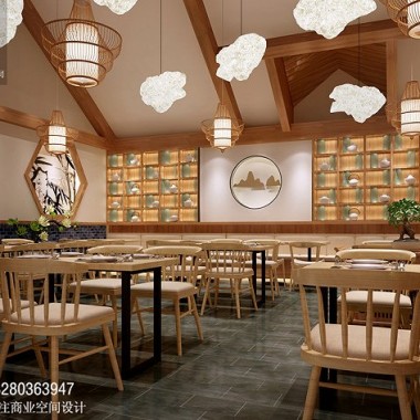成都蜀味餐厅装修设计,成都专业中餐厅设计装修-#成都中式中餐厅设计#成都中餐厅装修#2204.jpg