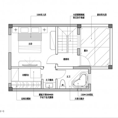 绿地海域笙晖别墅170平米三居室现代简约风格36万全包装修案例效果图2048.jpg