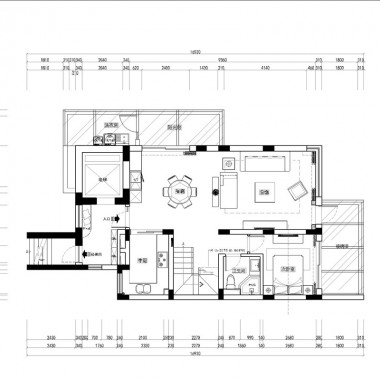浦江坤庭二期138平米三居室现代简约风格28万全包装修案例效果图2468.jpg