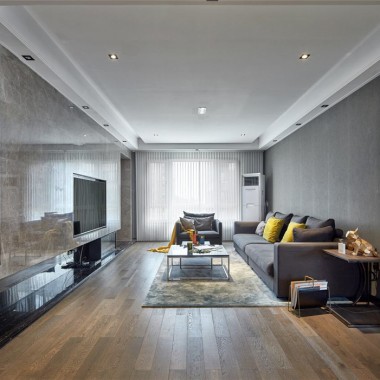 上海百花公寓125平米三居室现代风格10.8万半包装修案例效果图19800.jpg