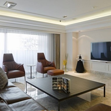 上海宝宸共和家园100平米三居室美式风格风格13万全包装修案例效果图20820.jpg
