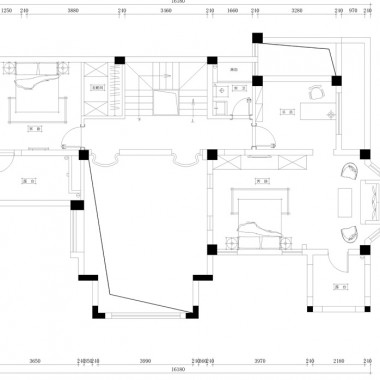 上海北大资源300平米别墅法式风格风格66万全包装修案例效果图21510.jpg