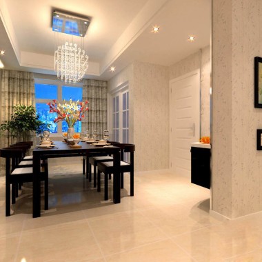 上海曹杨华庭124.4平米三居室现代简约风格8.9万半包装修案例效果图20962.jpg
