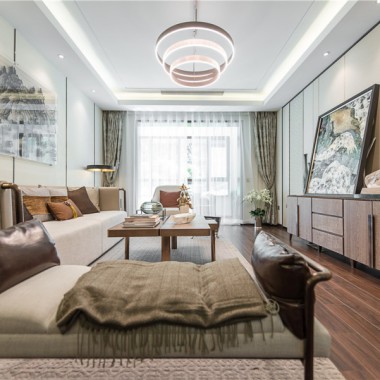 上海辰凯花苑103平米三居室中式风格7.3万半包装修案例效果图17046.jpg