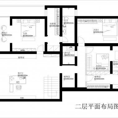北京泰中花园252平米别墅简欧风格风格27万全包装修案例效果图2381.jpg