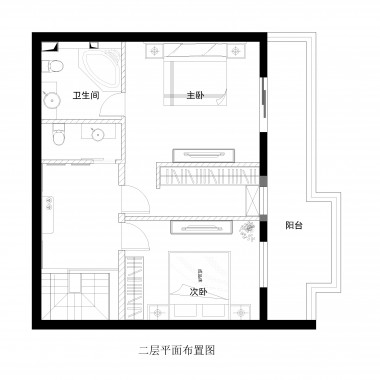 北京陶然湖景210平米三居室现代美式风格35万全包装修案例效果图5346.jpg