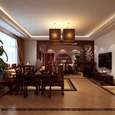 北京莲玉嘉园175平米四居室中式风格风格28.6万全包装修案例效果图2683.jpg