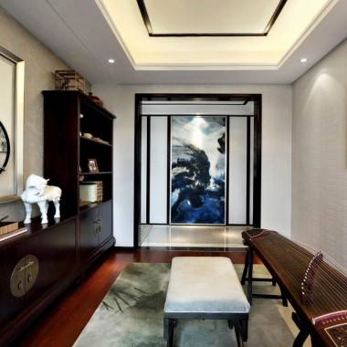 北京通州万达广场163平米三居室中式风格风格30万全包装修案例效果图5166.jpg