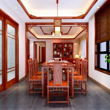 北京万科西山庭院166平米三居室中式古典风格30万全包装修案例效果图324.jpg